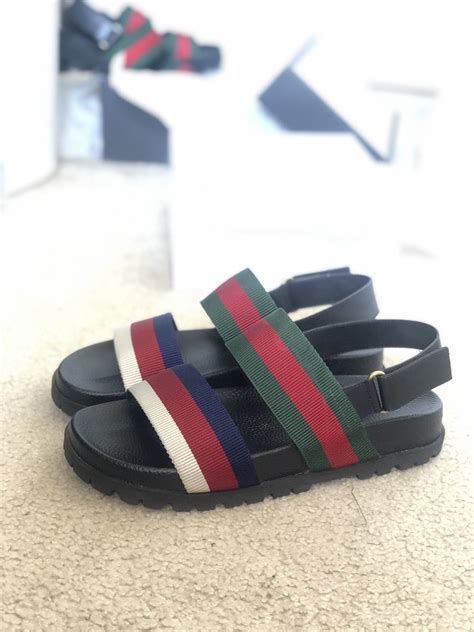 gucci rimini double-strap sandal|gucci platform sandals.